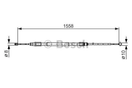 Трос ручного тормоза BOSCH 1 987 482 368