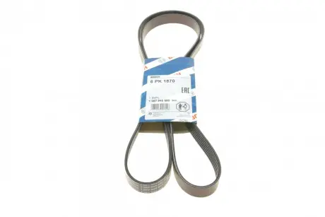 Ремінь генератора Audi/BMW/Chevrolet/MB/ Opel (6PK1870) BOSCH 1 987 945 980