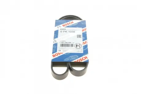 Ремінь П-клиновий 6PK1038 ="" BOSCH 1987946000