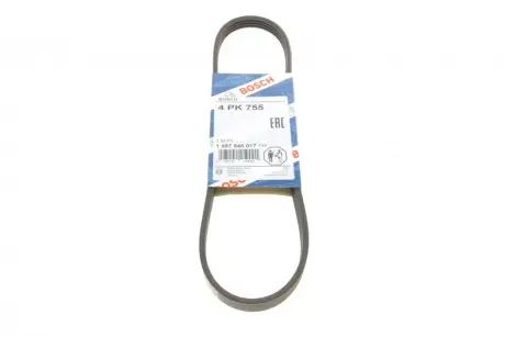 Ремінь П-клиновий 4PK755 ="" BOSCH 1987946017