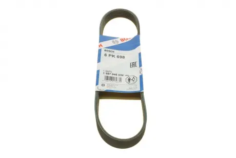 Ремінь генератора поліклиновий Citroen Jumper/Fiat Ducato/Peugeot Boxer 2.0 94- (6PK698) BOSCH 1 987 946 034