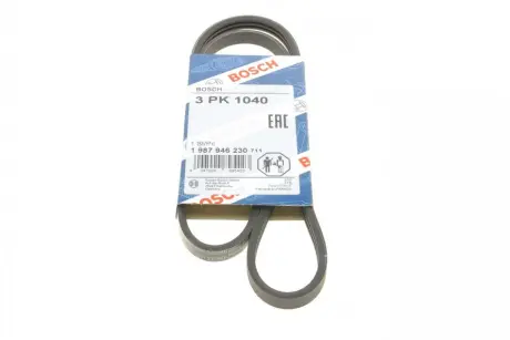 Ремінь П-клиновий 3PK1040 ="" BOSCH 1987946230