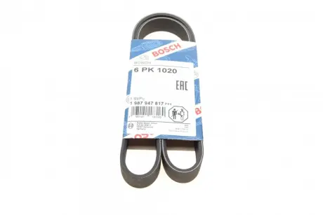 Ремінь П-клиновий 6PK1020 ="" BOSCH 1987947817