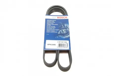 Ремінь генератора VW Golf III/Passat/T4 1.9D/TD 90-04/Opel Corsa F 1.2 19-/Fiat Scudo 1.9D 98-06 BOSCH 1 987 947 940