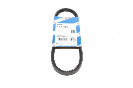 Ремінь генератора Hyundai Elantra/Lantra II 1.6-2.0 16V 96-02 (13x655) BOSCH 1 987 948 146