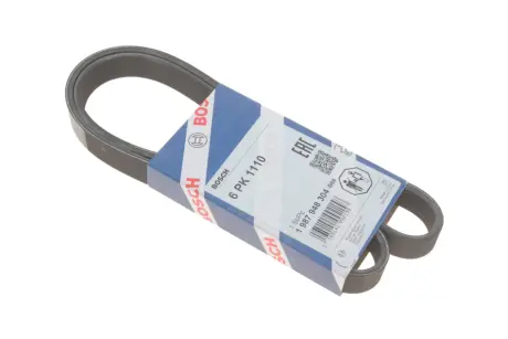 Ремінь генератора Fiat Scudo/Citroen Berlingo 1.9D/TD 96- (PS,-AC) (6PK1110) BOSCH 1 987 948 304