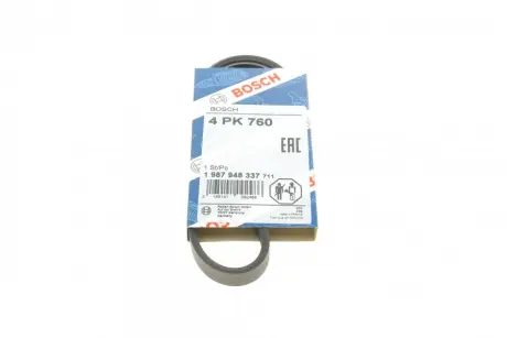 Ремінь П-клиновий 4PK760 ="" BOSCH 1987948337
