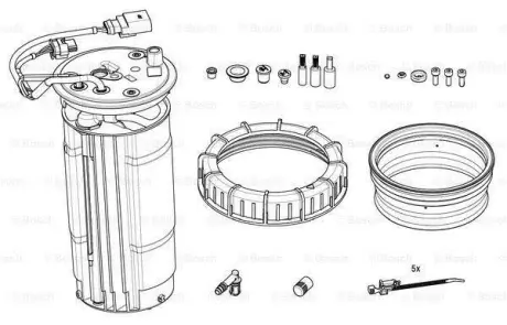 Елемент насосного модуля DeNOx F 01C 600 256 BOSCH F01C600256