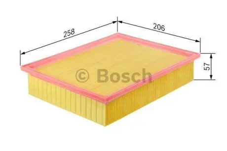 A_Повітряний фільтр CITROEN/MITSUBISHI - знято з вир-ва ="" BOSCH F026400355