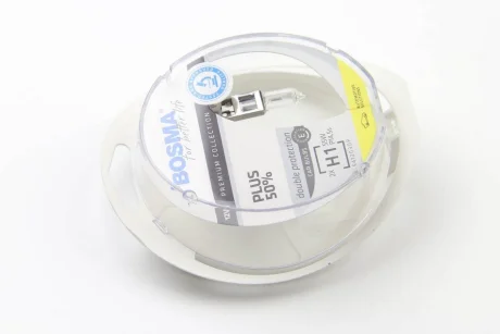 Автолампа H1 PLUS 50% 12V 55W P14,5S Упаковка 2шт Bosma 4070