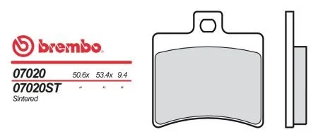 Склад синтетика - для максі скутерів BREMBO 07020XS