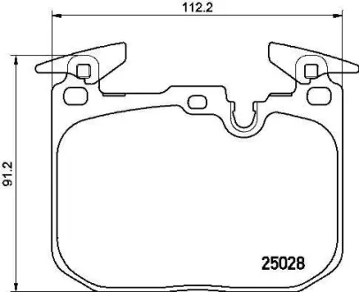 Колодки дискового тормоза BREMBO P06088