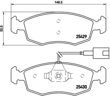 Гальмівні колодки пер. 500/Punto/Grande Punto 09- BREMBO P 23 138