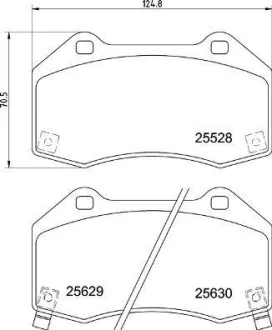 Гальмівні колодки дискові BREMBO P23182