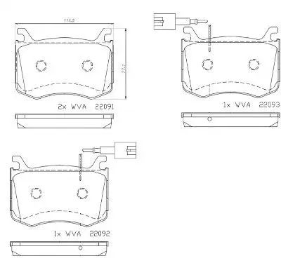 Гальмівні колодки дискові BREMBO P23183 (фото 1)