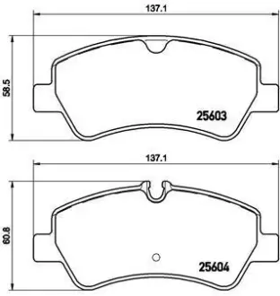 Гальмівні колодки дискові BREMBO P24 160