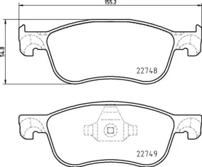 Гальмівні колодки дискові BREMBO P24 210