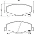 Комплект гальмівних колодок з 4 шт. дисків BREMBO P28043X (фото 2)
