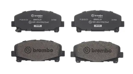 Комплект гальмівних колодок з 4 шт. дисків BREMBO P28043X