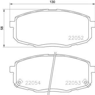 Гальмівні колодки дискові BREMBO P30 077
