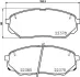 Комплект гальмівних колодок з 4 шт. дисків BREMBO P30086 (фото 1)