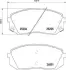 Комплект гальмівних колодок з 4 шт. дисків BREMBO P30093 (фото 1)