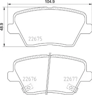 Гальмівні колодки дискові BREMBO P30 109