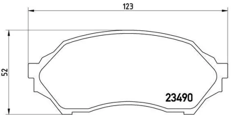 Гальмівні колодки дискові BREMBO P49027