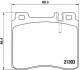 Комплект гальмівних колодок з 4 шт. дисків BREMBO P50018 (фото 1)