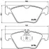 Комплект гальмівних колодок з 4 шт. дисків BREMBO P50026 (фото 1)