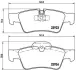 Комплект гальмівних колодок з 4 шт. дисків BREMBO P50064 (фото 1)