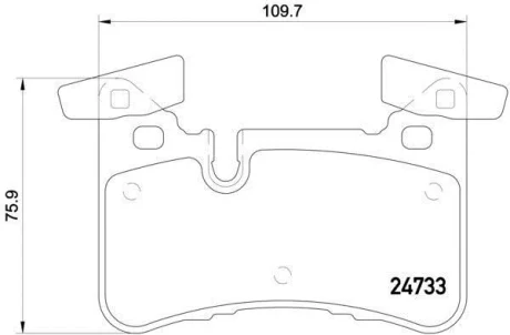 Гальмівні колодки дискові BREMBO P50110