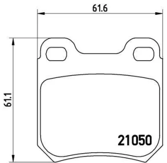 Гальмівні колодки дискові BREMBO P59014