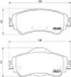 Комплект гальмівних колодок з 4 шт. дисків BREMBO P61105 (фото 1)
