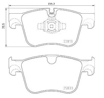 Гальмівні колодки дискові BREMBO P61 135