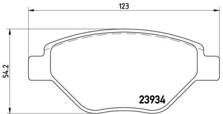 Гальмівні колодки дискові BREMBO P68031