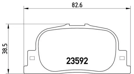 Гальмівні колодки дискові BREMBO P83 063