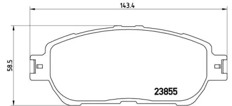 Комплект гальмівних колодок з 4 шт. дисків BREMBO P83105
