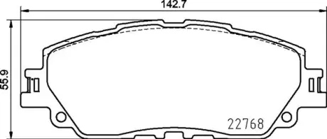 Гальмівні колодки дискові P83 172 BREMBO P83172