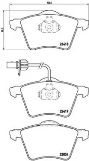 Гальмівні колодки дискові BREMBO P85 062