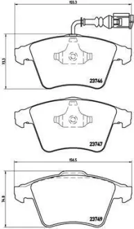 Гальмівні колодки BREMBO P85082