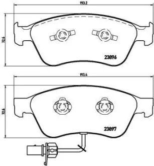 Гальмівні колодки BREMBO P85102
