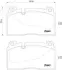 Комплект гальмівних колодок з 4 шт. дисків BREMBO P85123 (фото 1)