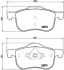 Комплект гальмівних колодок з 4 шт. дисків BREMBO P86016 (фото 1)