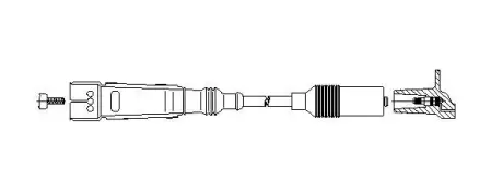 Провід високовольтний AUDI/SEAT/VW 80/Toledo/Passat "1,0-2,4 "78>> "(1/2/3/4-цил) ="" BREMI 110/60