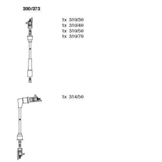 Комплект проводів високої напруги BREMI 300373