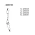 К-кт проводiв CHRYSLER/DODGE/JEEP/VW Voyager/Caravan/Wrangler/Routan &quot;3,3-3,8 &quot;00&gt;&gt; =&quot;&quot; BREMI 3A00/185 (фото 1)