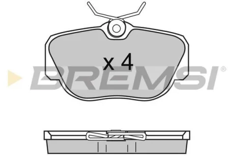 Гальмівні колодки пер. VW T4 90-03 (LUCAS GIRLING) BREMSI BP2425