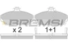 Гальмівні колодки пер. Honda Civic 91-05 (TRW) BREMSI BP2502 (фото 1)