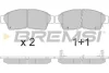 Гальмівні колодки пер. Toyota Corolla 92-01/Camry 91-01 (Akebono) BREMSI BP2526 (фото 1)
